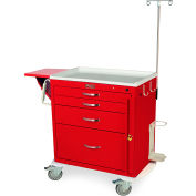 Harloff M-Series Cart Standard Width Tall Cabinet, 6 tiroirs, 22"L x 41-2/5"L x 64-1/10"H, crème