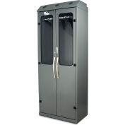 Harloff SureDry 14 Scope Drying Cabinet W/ E Lock, 36"W x 24"D x 93"H, Brushed Silver