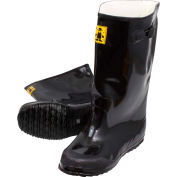Black Latex Over the Shoe Slush Boot, Size 7