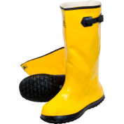 Yellow Latex Over the Shoe Slush Boot, Size 13