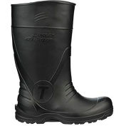 Airgo™ Ultra Lightweight Knee Boot, Men's Size 10, 15"H, Plain Toe, Cleated Outsole, Black