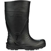 Airgo™ Botte de genou ultra légère, Taille homme 11, 15"H, Plain Toe, Cleated Outsole, Noir
