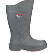 Flite® Knee Boot, Size 7, 15"H, Composite Toe, Chevron-Plus® Outsole, Gray W/ Org Sole