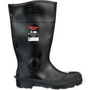 Pilot™ General Purpose Boot, Men's Size 6, 15"H, Steel PR Midsole, Cleated Sole, Black