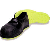 Tingley® 35211 Steel Toe PVC Overshoes, Black/Yellow, Large