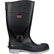 Tingley® Pulsar Knee Boot, Plain Toe Chevron Plus®, Outsole, 15"H, Blk/Gray, Taille 14