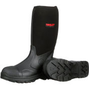 Tingley® Badger Neoprene Boots, Plain Toe, Upper Rubber Sole, Steel Shank, 15"H, Blk, Taille 4