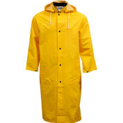 Tingley® C53217 .35mm Industrial Work Coat, Yellow, 48", Detachable Hood, 2XL