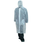 Tingley® C61210 Tuff-Enuff™ Coat, Clear, 48", Detachable Hood, 3XL
