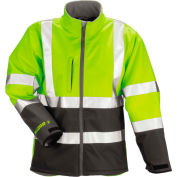 Tingley® J25022 Phase 3™ Soft Shell Jacket, Fluorescent Yellow/Green/Charcoal Gray, 3XL
