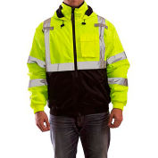 Bomber II™ Jacket, Size Tall Men's LT, Type R Class 3, Fluorescent Yellow, Green, Black