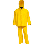 Tingley® S53307 3,5 travail industriel 3 Pc costume, capot jaune, détachable, 2XL