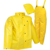 Tingley® S56307 DuraScrim™ 3 Pc costume, capot jaune, détachable, 2XL