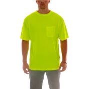 Tingley® Enhanced Visibility T-Shirt, Short Sleeve, 1 Pocket, Fl Lime, 4XL