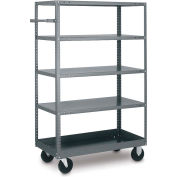 Tri-Boro 5 Shelf Mobile Shelf Truck MST1842 20 Gauge Steel 42 x 18, 1000 Lb. Cap.