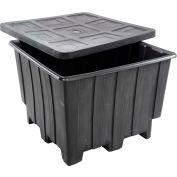 Rotational Molding Plastic Gaylord Pallet Container With Lid 02-307220 ...