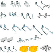 Triton Products 26 pc Hook & Bin Assortment for DuraBoard for 1/8" and 1/4" Pegboard