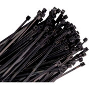 Triton 4 » Long Heavy Duty Black Nylon Ties, avec 18 lb Tensile Strength, 100/pk