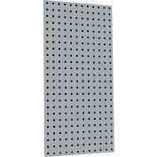 LocBoard® 18"W x 9/16"D x 36"H, 18 Gauge Steel Square Hole Pegboards - Gray