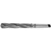 HSS T Shank 4 Flute Import Core Drill, 21/32" DIA x 5-1/8" Flute x 9" OAL,# 2 MT