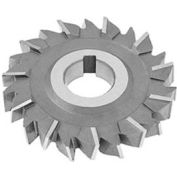 HSS Import Staggered Tooth Side Milling Cutter, 2-1/2" DIA x 1/4" Face x 1" Hole x 16 Teeth