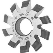 HSS Import Involute Gear Cutters, 14.5 ° Pressure Angle, DP 16-1 #8, 2-1/8 Cutter DIA