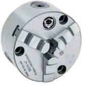 Bison 3-Jaw (Solid) Scroll Chuck Semi-Steel Body, Front Mount, 4" Plain Back