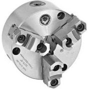 Bison 3-Jaw (2 Piece) Scroll Chuck Semi-Steel Body, Front Mount, 8" Plain Back