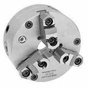 Bison 6-Jaw (2 Piece) SET-TRU Chuck Forged Steel Body, Plain Back, 6" Fine Adjustable