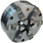 Bison 6-Jaw (Solid) SET-TRU Chuck Forged Steel Body, Plain Back, 6" Fine Adjustable