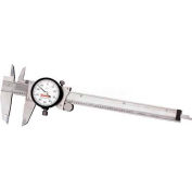 Starrett 120A-6 0-6 "cadran Caliper W/cadran blanc sur étui noir