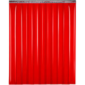 Global Industrial™ Welding Strip Door - 4'W x 8'H - 8 » Red Tint PVC