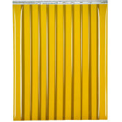 Global Industrial™ Welding Strip Door - 4'W x 6'H - 8" Amber Tint PVC