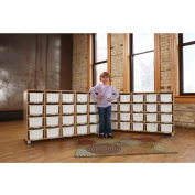 Jonti-Craft® TrueModern™ Twenty-Cubbie Shelf - with See-Thru Cubbie-Trays