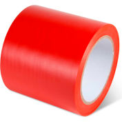 Global Industrial™ Safety Tape, 4"W x 108'L, 5 Mil, Red, 1 Roll