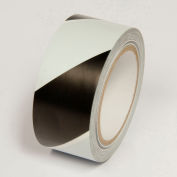 Risque de marquage bande, Black/White Stripes, 2" W x 108' L rouleau, WT2300