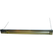 TPI Infrared Spot Heater For Indoor/Outdoor Use, 3000W, 240V, 5-3/8"W x 6-1/2"H, Silver