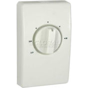 TPI Line Voltage Thermostat Ivory Single Pole With Leads 22 Amp S2022H10AB