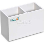 TrippNT Safety Glasses Holder with 2 Compartments and Mounting Tape, 7"W x 3"D x 5"H