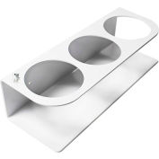 TrippNT™ ABS blanc 500 mL Triple porte-bouteille, W 11" x 4 « D x 3" H