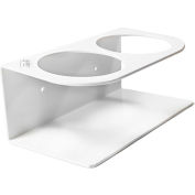 TrippNT™ ABS blanc 500 mL Double porte-bouteille, 8" W x 4 « D x 3" H