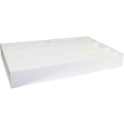 TrippNT™ White PVC Large Pipette Storage Box and Drawer Organizer, 25"W x 16"D x 3"H
