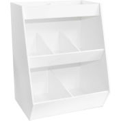 17 Compartments Large 24 Width x 12 Height x 7.5 Depth TrippNT 50124 White PVC Plastic Bench Top Personal Workstation 
