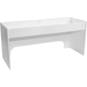 TrippNT™ PVC blanc 18" étape plateau Station, W 18" x 6 « P x 8"H
