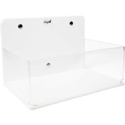 TrippNT™ Small Lab Box with Magnetic Mount, 9"W x 6"D x 6"H, White/Clear