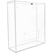 TrippNT™ Distributeur de vêtements moyens acryliques pour couvertures de filet à cheveux/barbe, 15"W x 18"H x 6"D