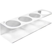 TrippNT™ ABS blanc 500 mL Quadruple porte-bouteille, 15" W x 4 « D x 3" H