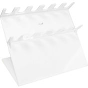 TrippNT™ Auto acrylique incliné 6-Slot multipipette titulaire, W 11" x 7 « D x 8 » H, blanc