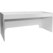 TrippNT™ PVC 3' Fume Hood Shelf, 36"W x 5"D x 8"H, White