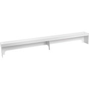 TrippNT™ PVC 5' Fume Hood Shelf, 60"W x 5"D x 8"H, White